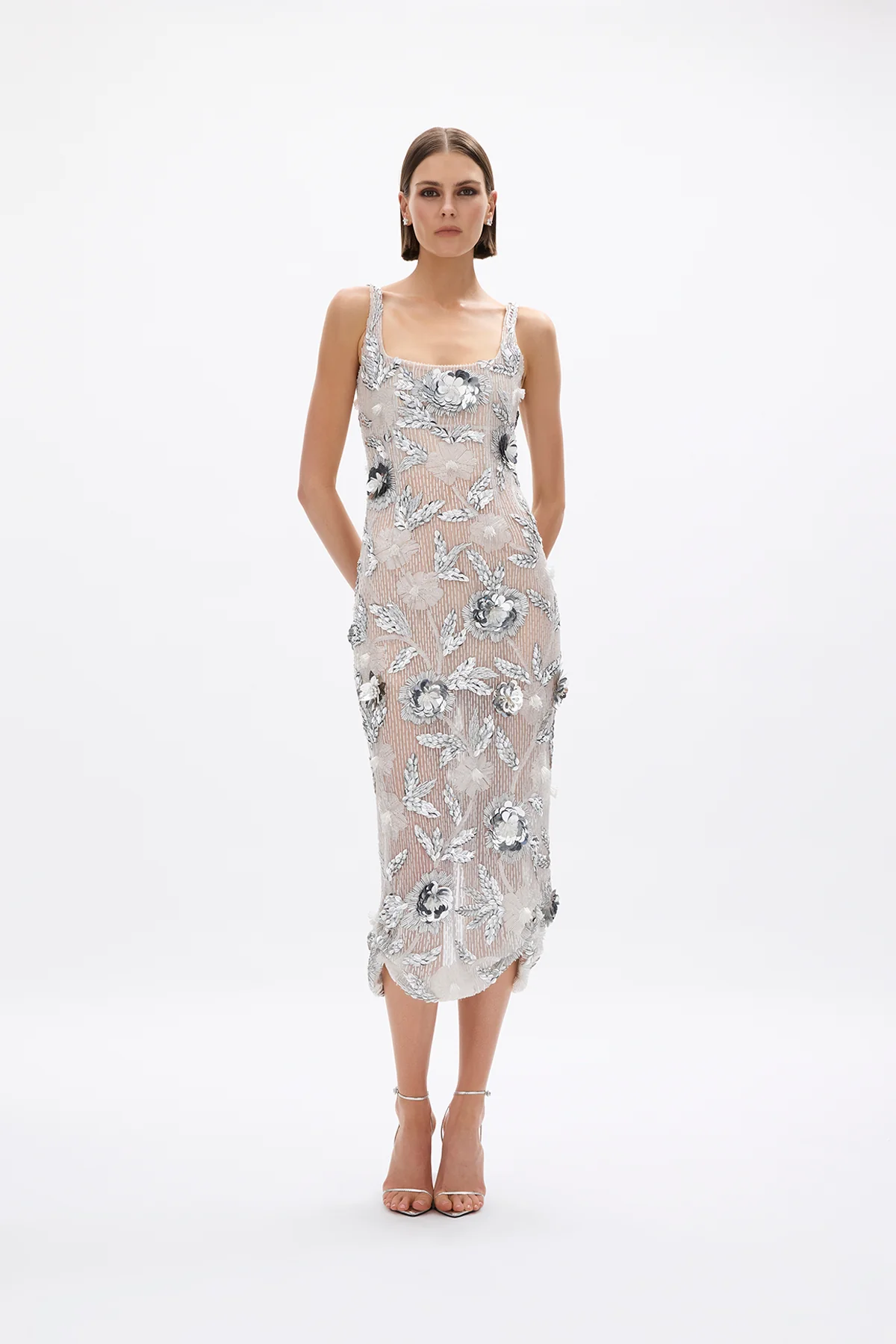 Pierre Sheer Strap Dress